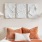 Modern furniture in apartment bedroom at Signal House