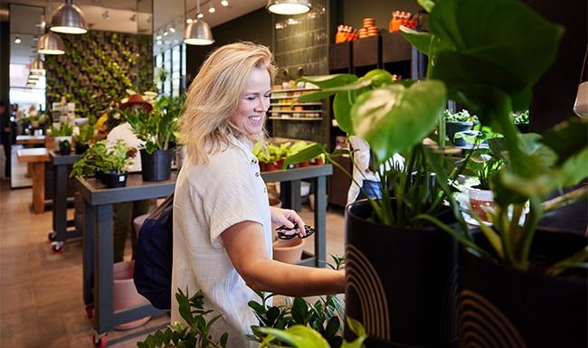 Women shopping for plants Women shopping for plants